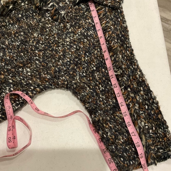 Chico's Soft Chunky Knit Fringe Open Front Cardigan Multicolor Size 12 (Ch… - Picture 10 of 12